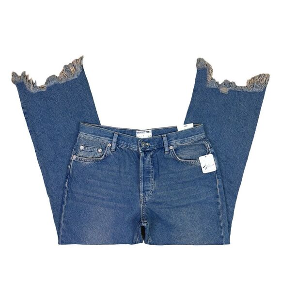 We The Free x Free People Maggie Mid Rise Straight Leg Jeans - Size 27 - Picture 3 of 11